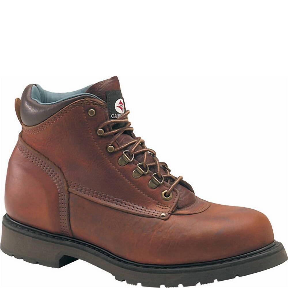 NEW CAROLINA men's 6" plain toe work boot in brown